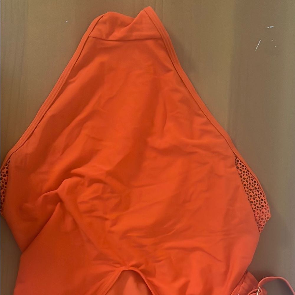 Adore Me Coralin Orange Swimsuit - Picture 12 of 16